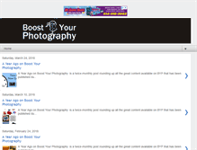 Tablet Screenshot of boostyourphotography.com